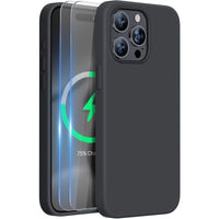 Magnetic for iPhone 17 Pro Max Case, Compatible with MagSafe, Integrated Silicone Camera Control Cover, 3.0mm Thicken Shockproof Drop Protection Phone Case for 17 ProMax, Orange