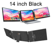 Portable LCD FHD IPS Gaming Backlit External Monitor High-Definition Dual Triple Screen Extender for Productivity Rospider